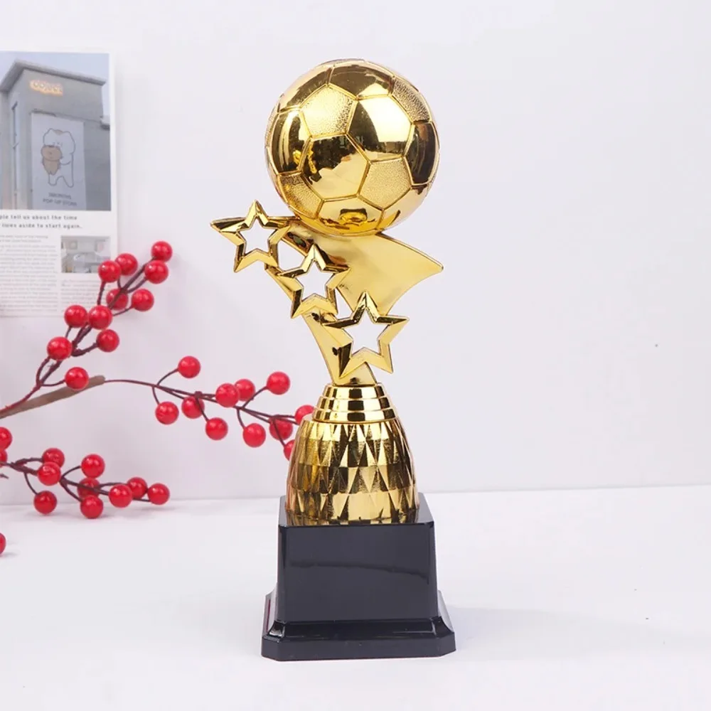 Plastic Golden Ball Awards Trophy Soccer Competition Excellent Player Award Winner Award Trophy Model Craft Souvenirs
