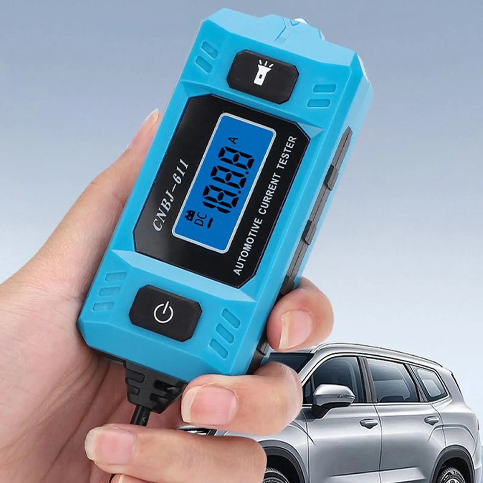 Automotive Relay Tester 20A 48V Short Finder With Front Light High-Precision Car Fuse Tester With LCD Screen For Home Garage