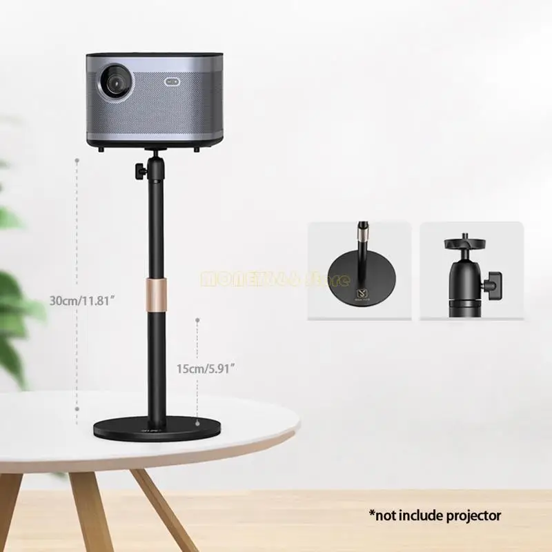 F62C 조정 가능한 높이 프로젝터 브래킷 스탠드 1/4 "나사 구멍 전화 카메라 유지