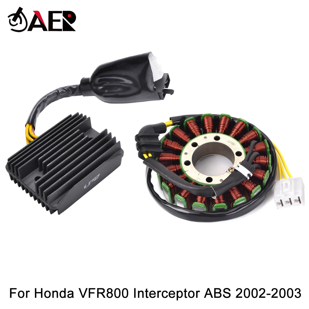 

Generator Stator Coil + Voltage Regulator Rectifier for Honda VFR800 VFR 800 Interceptor ABS 2002-2003