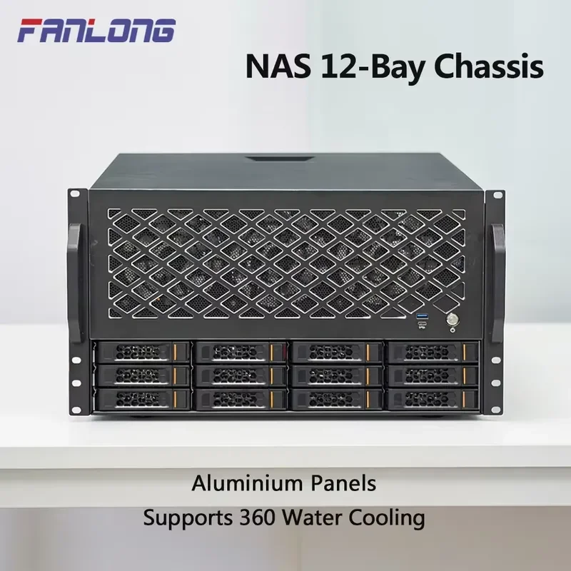 BOLRZO 12 Disk Nas Case Support 360 Cold Line Desktop Rack Mount Enterprise Storage Server