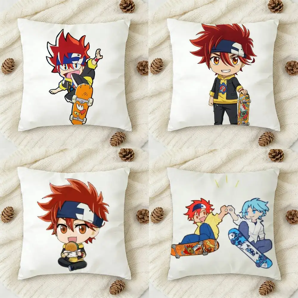 

Anime SK8 The Infinity Cartoon Style Double-sided Printed Square Decorative Cushion Cover for Sofa Living Room Home Decor