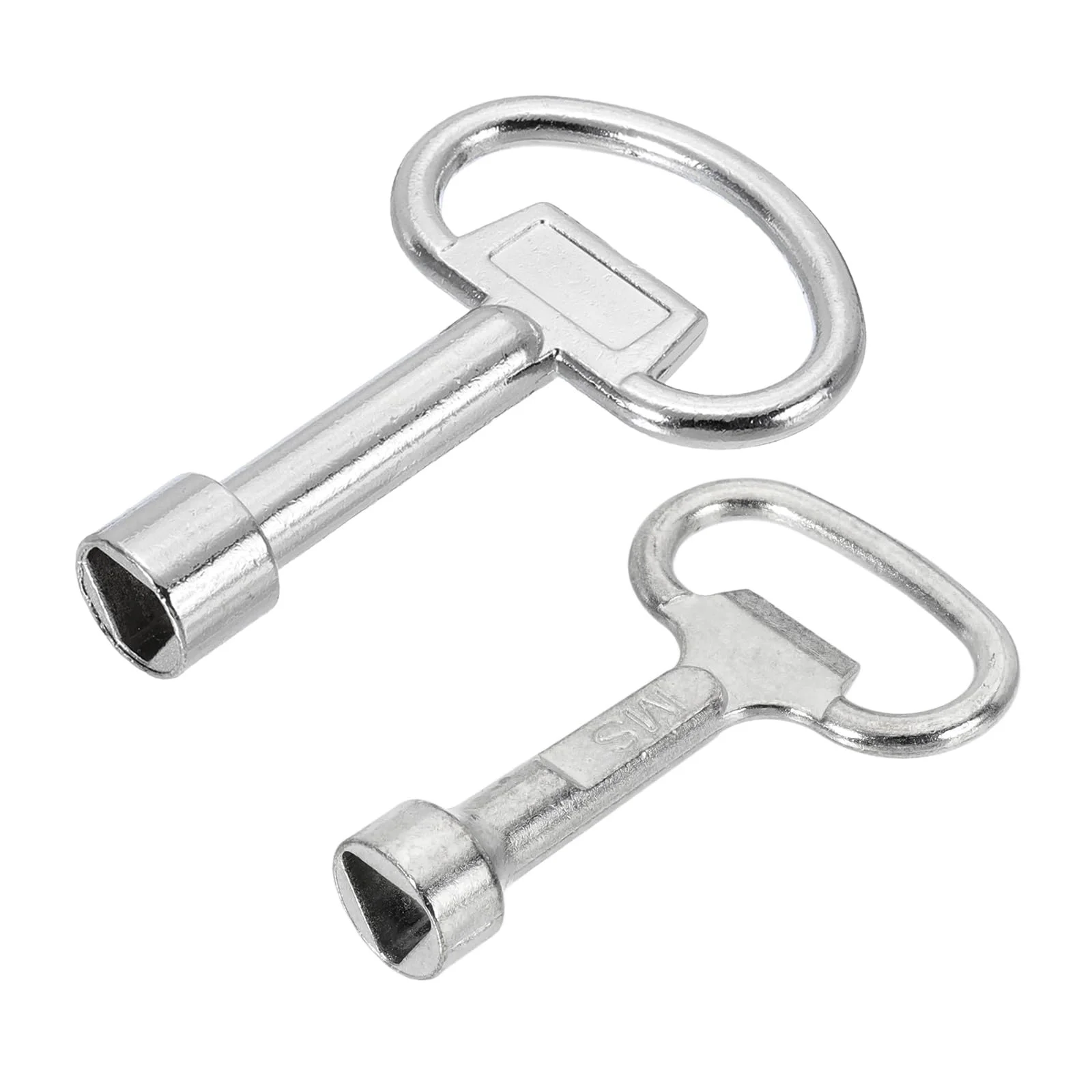 2 Pack Triangular Utility Socket Panel Keys Cabinet Spanner Key Locks for Elevator Electric Gas Water Meter Box