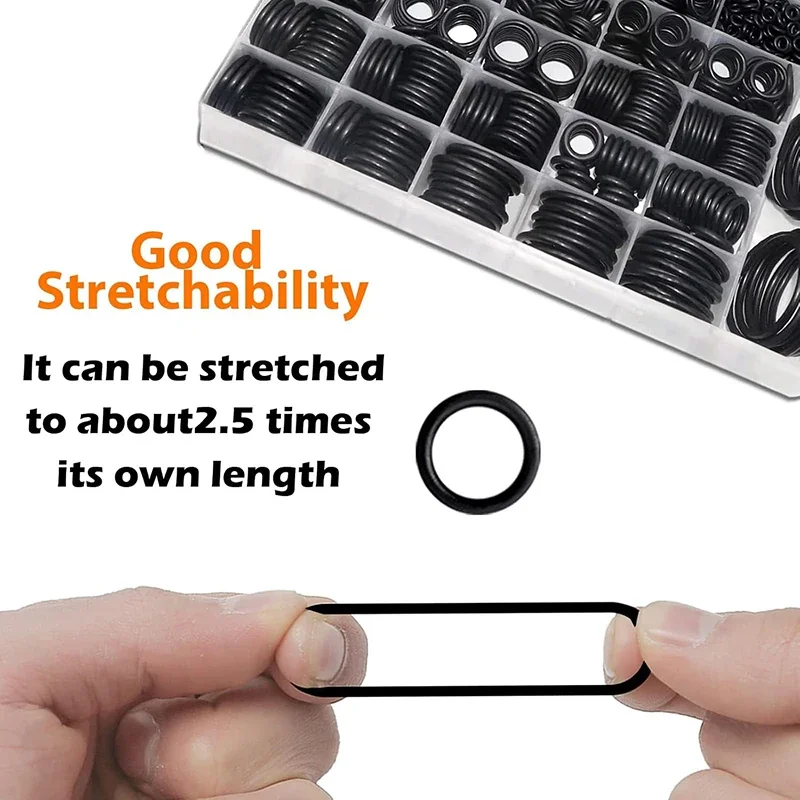 

Rubber O Ring Set Gaskets Seal Nitrile Rubber Bands High Pressure O-Rings Repair Kit Sealing Elastic Band O Rubber