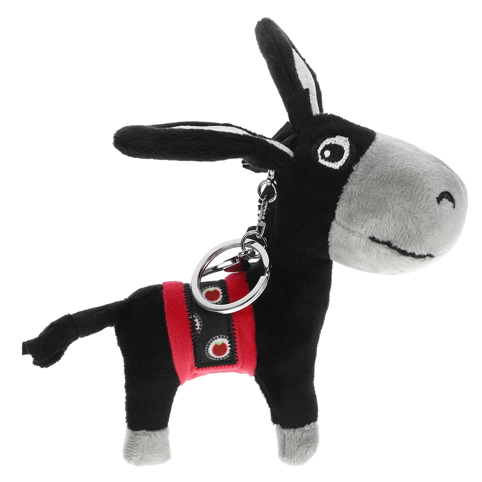 Brinquedo de pelúcia burro chaveiro bebê crianças brinquedos selva animal pingente personalizado animal de estimação fantoche jogar bonecas de pelúcia