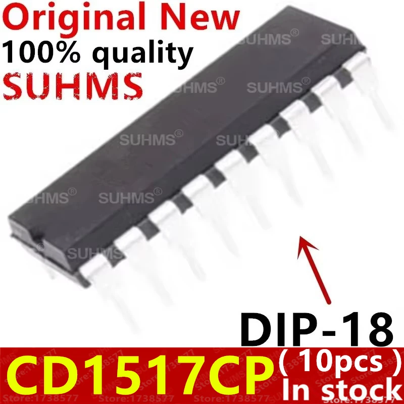 (10piece) 100% New CD1517CP DIP-18