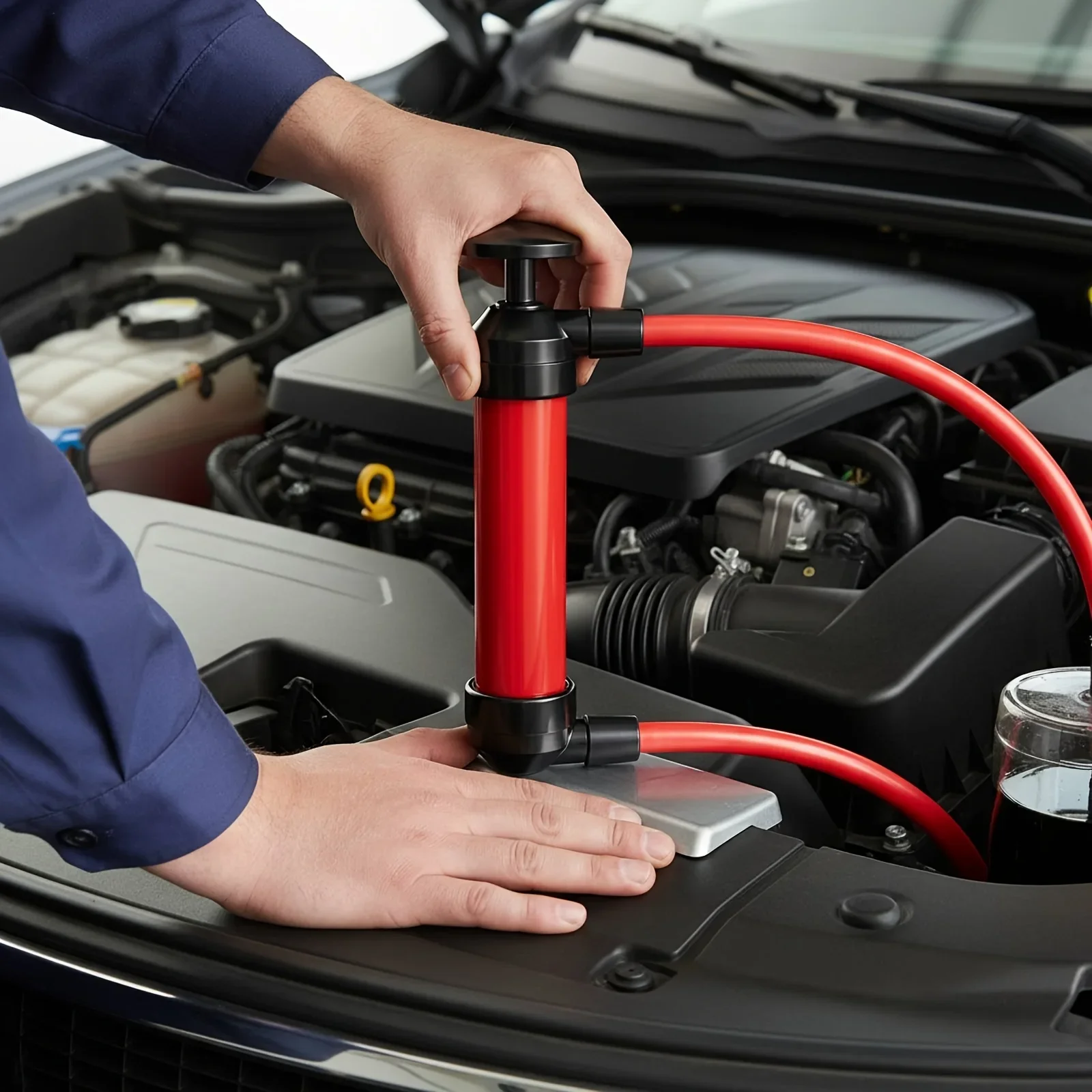Flüssigkeitstransferpumpe für Kraftfahrzeuge, Ölpumpe, Handpumpe mit Siphonfunktion, vielseitige Handpumpe für Kraftstoff, Öl und Flüssigkeiten. – Detail 5