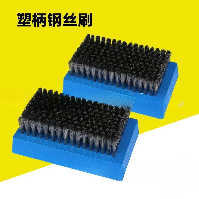 

Plastic Handle Steel Brush Wallpaper Printing Anilox Roll Cleaning 0.076 Wire Diameter Corrosion And Resistance