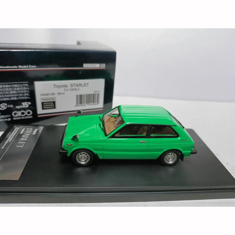 

Приветная история, смола, 1/43 Starlet S 1978, имитация модели автомобиля для взрослых, классическая коллекция, украшение для дисплея, подарок, сувенир