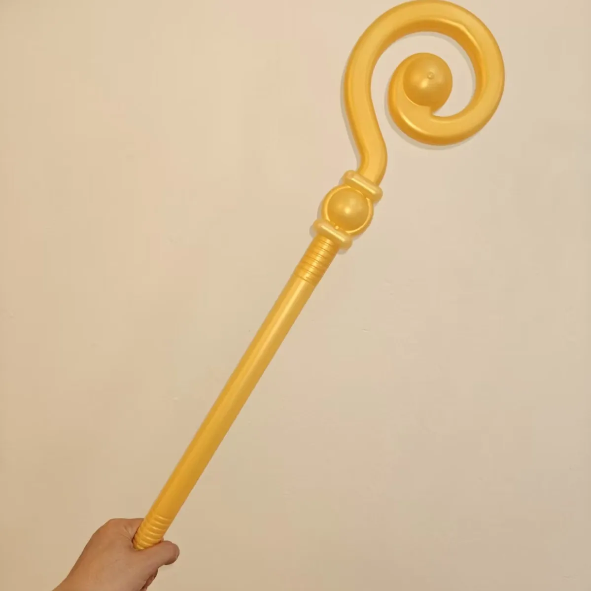 Golden Scepter Pharaoh Cane Costume Christmas Walking Stick Wand Party Detachable Design Cosplay Accessory Prop For Dance