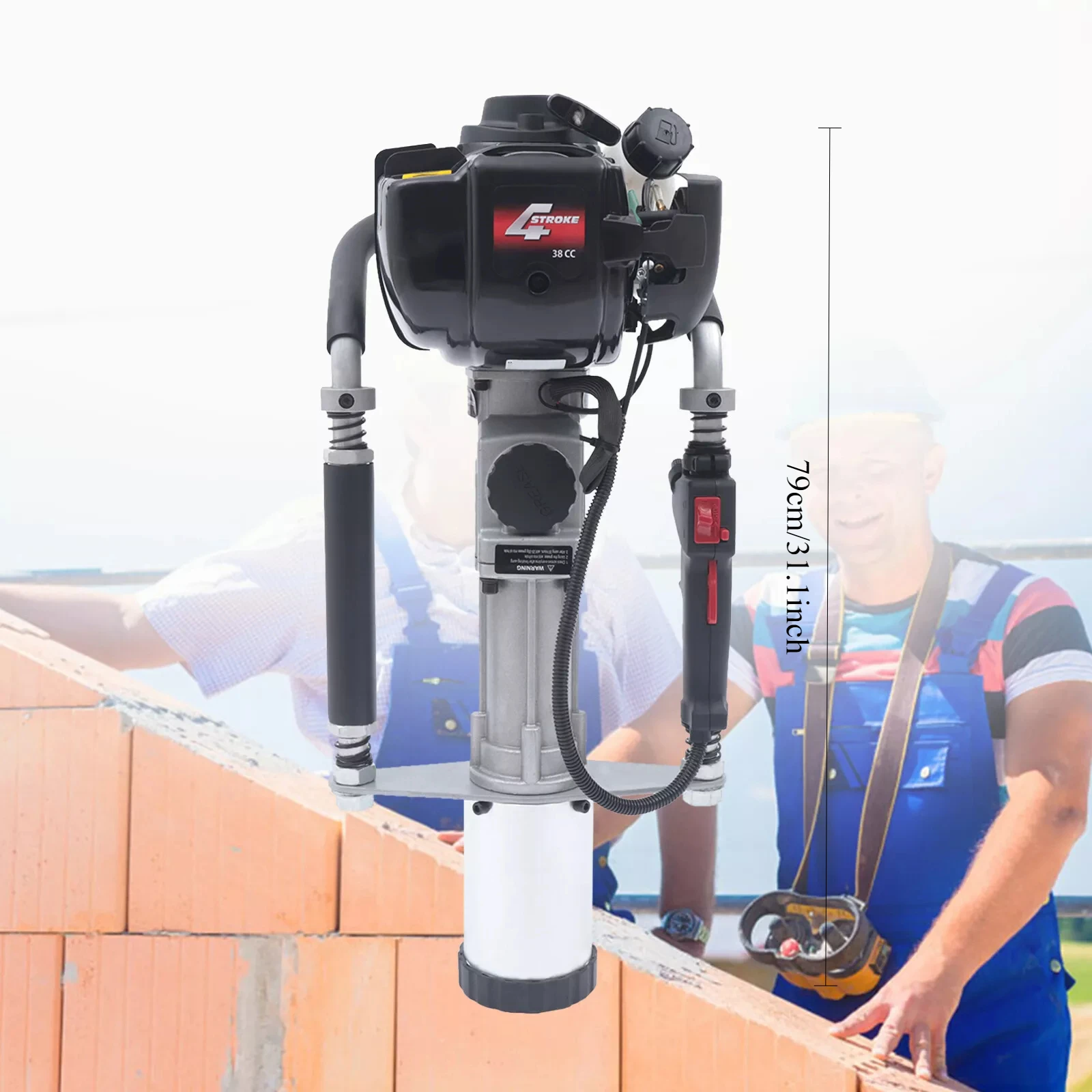 Controlador de pila de cerca alimentado por 4 tiempos, motor de empuje TPost, controlador de pila de cerca alimentado por 4 tiempos de alta resistencia, motor de empuje de poste en T de alta resistencia