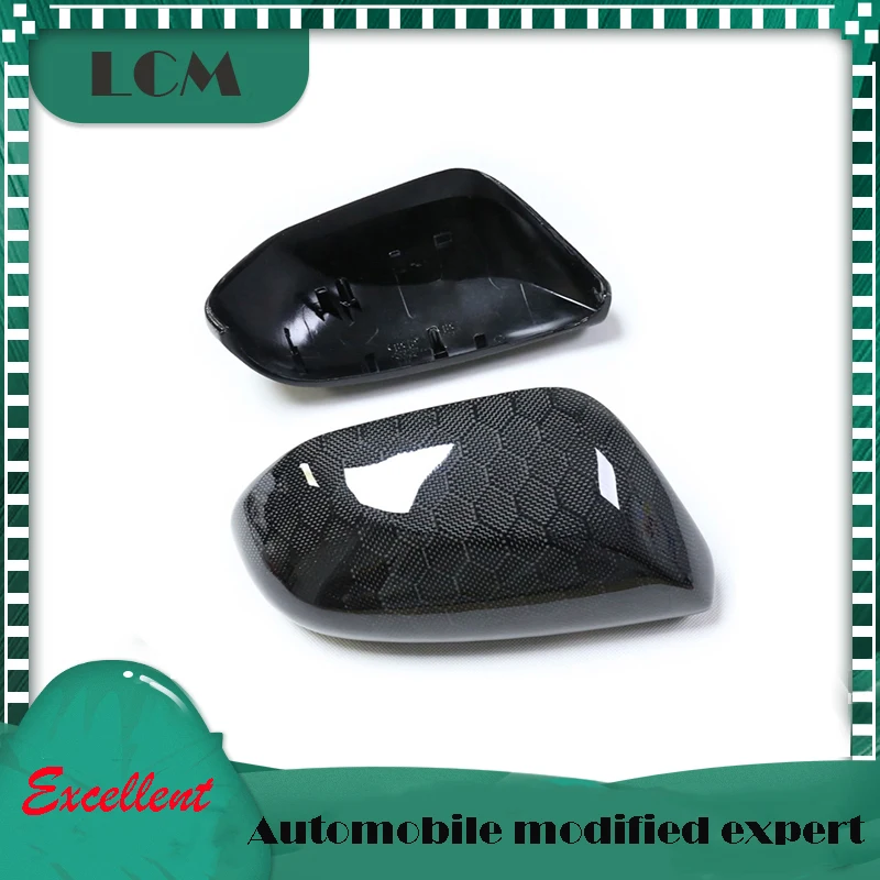 

Rearview Car Side Mirror Cover For Toyota Camry Avalon IZOA CH-R 2019 2020 2021 Replacement Style OEM Look ABS+Real Carbon Fiber