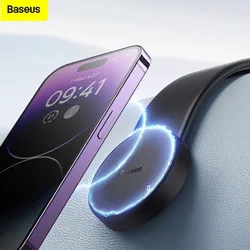 Baseus Magnetic Car Phone Holder Universal For iPhone 14 13 12 Pro Car Phone Stand Support Clip Mount Holder Magsafe Holder