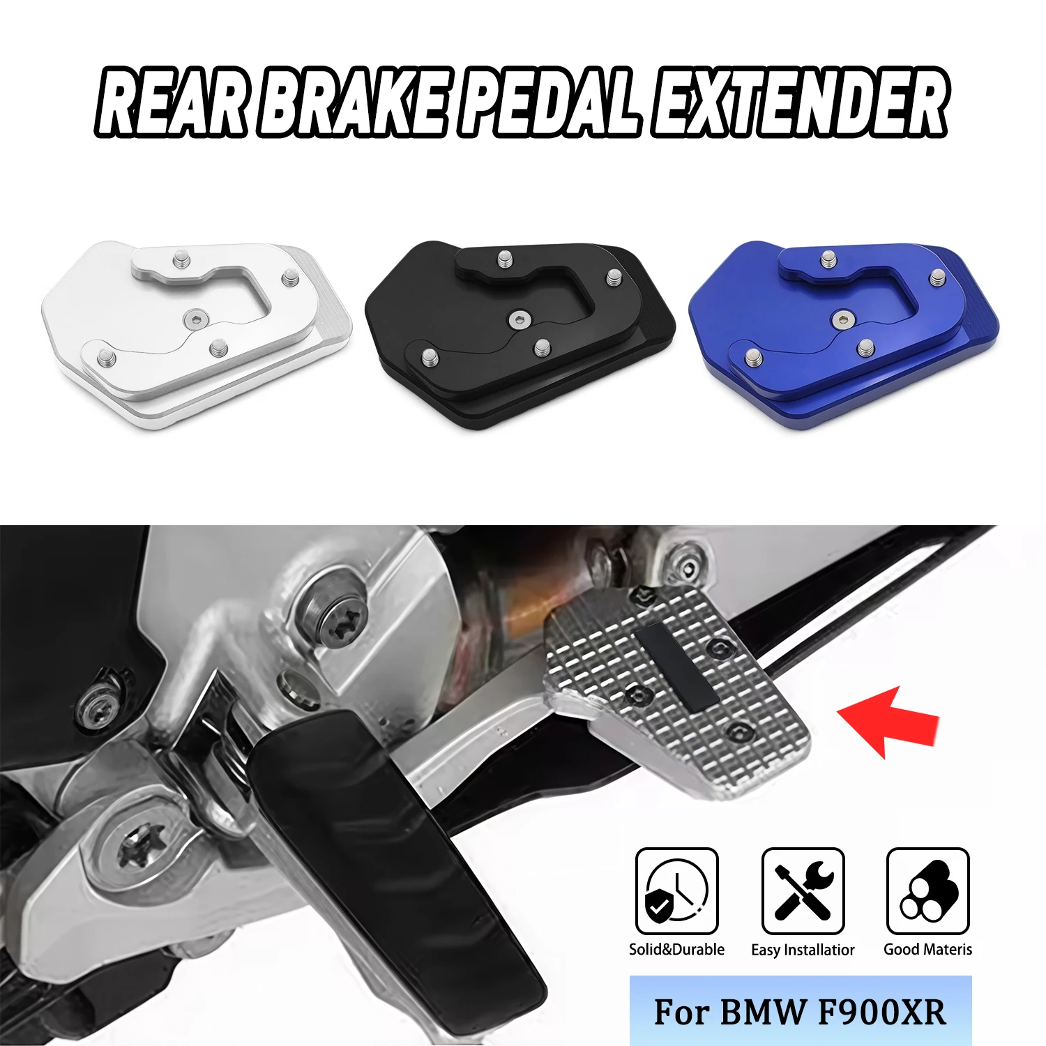 

For BMW F900XR F 900XR F900 R 2020 2021 2022 Motorcycle Accessories Kickstand Foot Enlarger Side Stand Extension Replacement