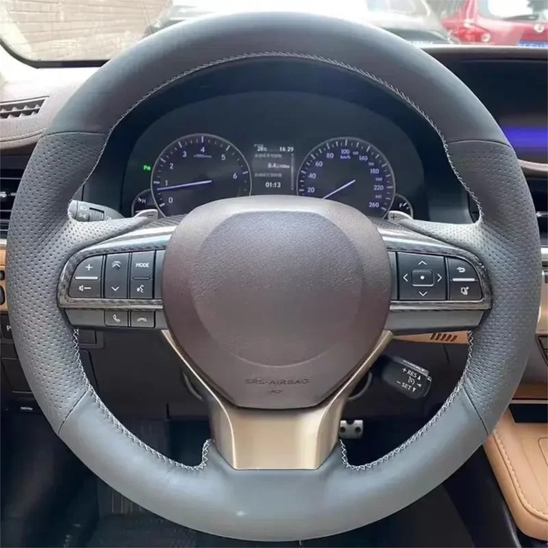 Suitable for 16-21 Lexus RX/ES steering wheel cover, perforated leather handle cover, hand sewn special all inclusive package