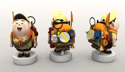 UP Xiaoluo 3D Paper Model DIY Manual Toy