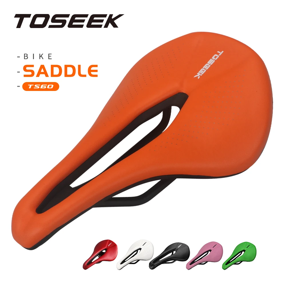 TOSEEK EVA Ultralight Breathable Comfortable Seat Cushion Bike Racing Saddle Bicycle Seat MTB Road Bike Saddle Parts Components