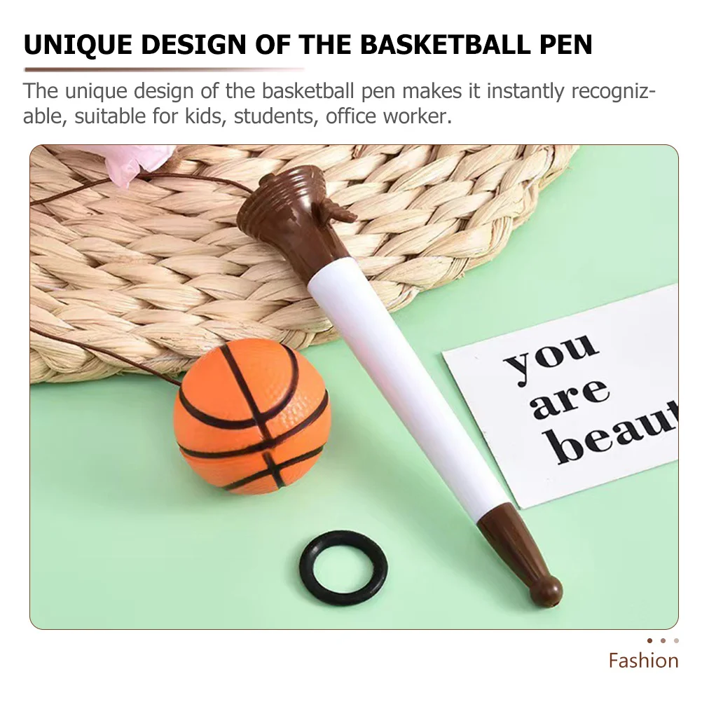 

6Pcs Basketball Ballpoint Pens Sport Ball Novelty Pens Comfortable Grip for Kids Students Basketball Pen Ballpoint Pen