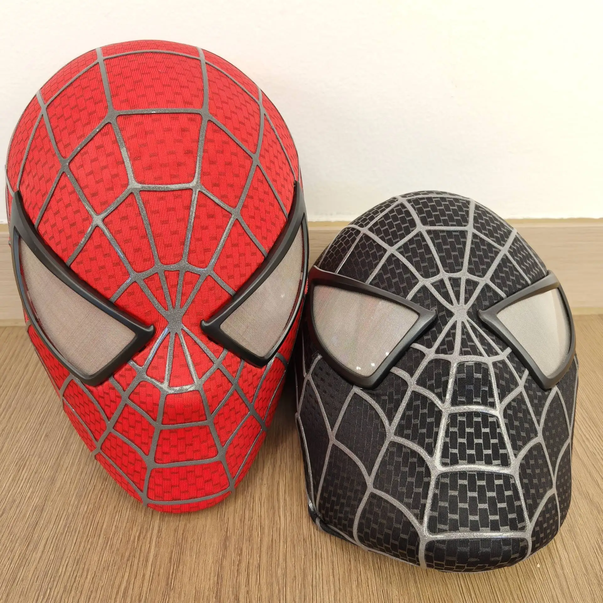 1:1 Tobey-Maske Gesichtsschutz mit abnehmbaren Linsen, 3D-Cosplay-Maske, Kostüm-Helm, Halloween-Geschenk, Dekoration, Spielzeug – Detail 4