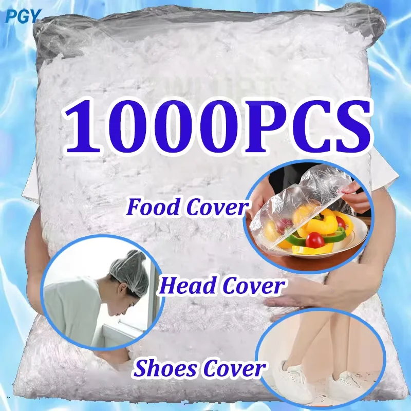 100-1000pcs Disposable Food Keeping Film Kitchen Food Storage Covers Bags For Bowls Elastic Plate Plastic Lid Covers Vacuum Bags