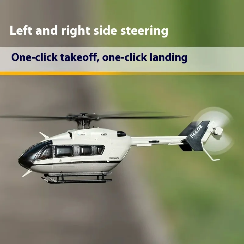 WL K160 RC avion 4 canaux 6G hélicoptère RC sans brosse EC-145 RTF modèle avion canalisé armé une clé décollage et atterrissage cadeau