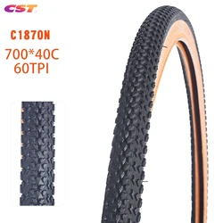 CST 700C Road Bike Tire 700*40C C1870N 40-622 60TPI Wear-Resistant Pneu Bicicleta Bicycle Tyres