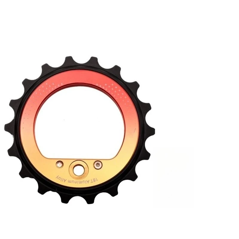 For Rear Dial Hollow Eccentric Large Guide Wheel 18T Ceramic Bearing DIY Support 9/10/11/12 Speed Guide Wheel Universal