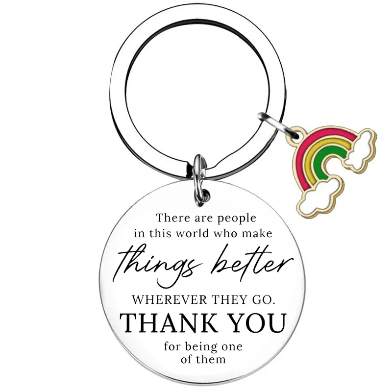 Employee Thank You Gifts Keychain keyring Gift for Colleague Boss Coworker Retirement Thanksgiving Gifts