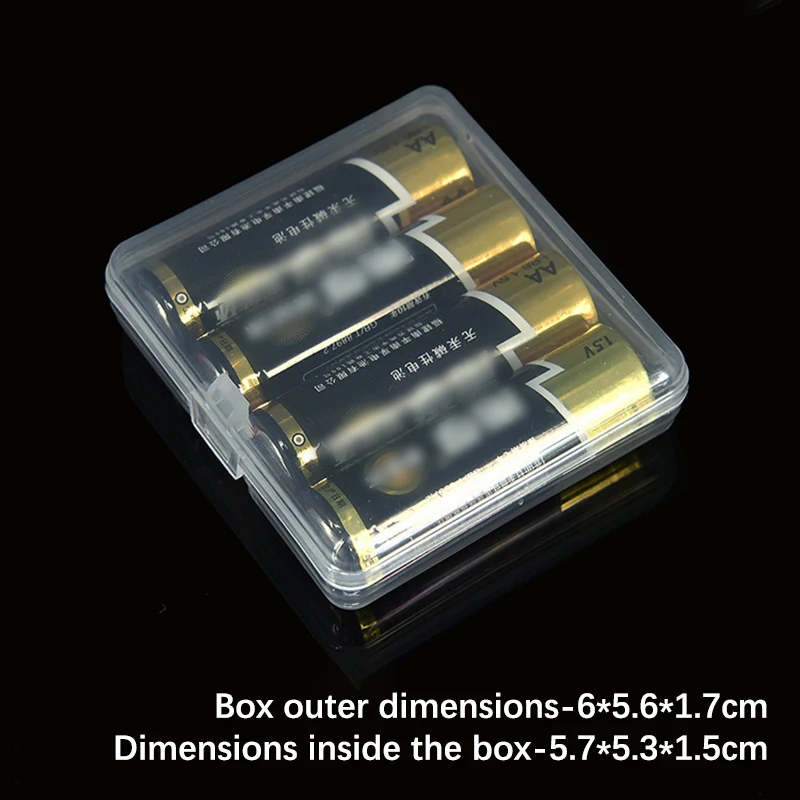 Hard พลาสติกแบตเตอรี่กล่อง AA/AAA แบตเตอรี่ผู้ถือกล่องคอนเทนเนอร์พร้อมคลิปสําหรับ 2 4 8 AA/AAA แบตเตอรี่ PP กล่อง