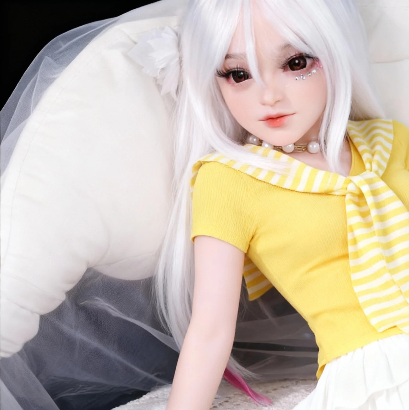 Muñeca de anime navideña, figura de acción de silicona suave de 100CM, esqueleto de metal móvil, regalo coleccionable japonés BJD