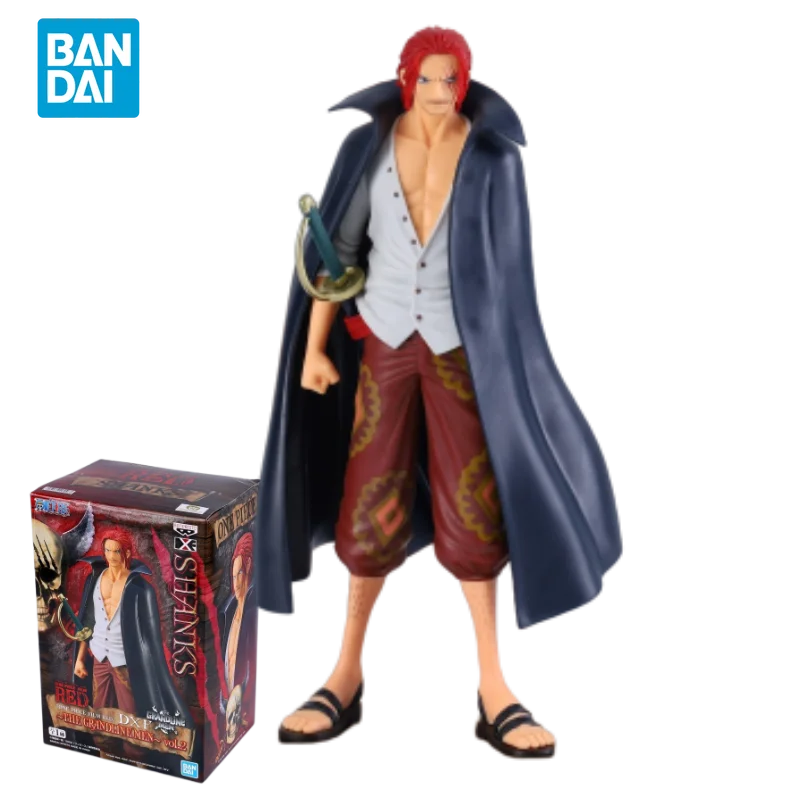 

Bandai Original One Piece Anime Figure DXF Red THE GRANDLINE MEN VOL2 Shankusu Action Figure Toys for Kids Model Ornaments Gift