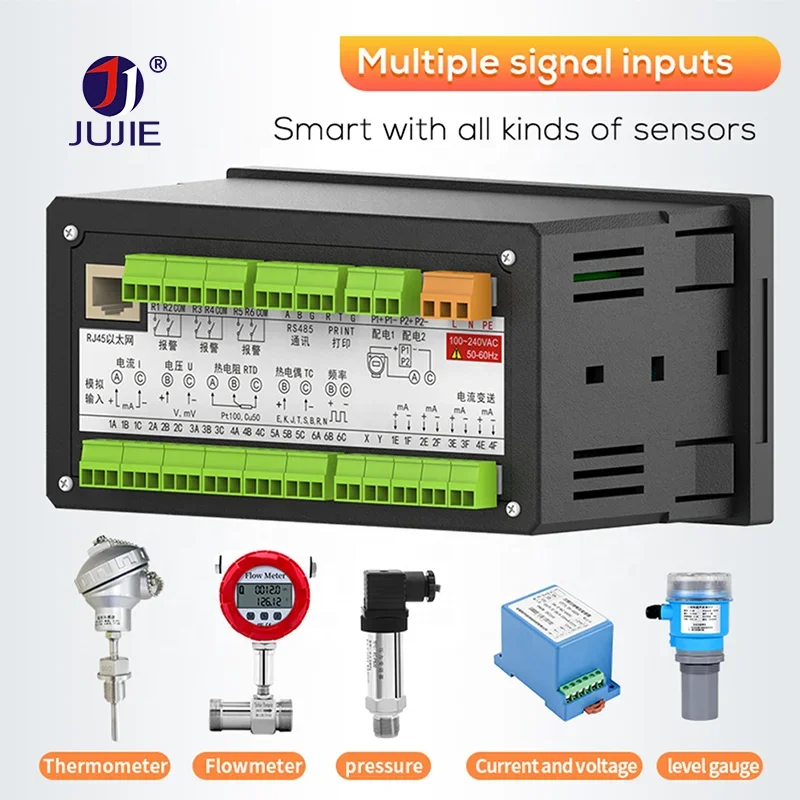 2026 10 Channel Data Logger Temperature Humidity Current Voltage Water Pressure Logger  PT100 J 4-20mA K Data Logger