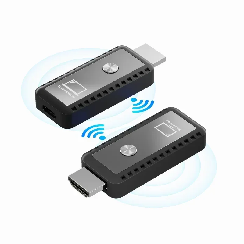 

2025Hoomc new 1080P@60Hz Wireless HDMI Transmitter and Receiver Wireless HDMI Extender 30m Support IR Remote Control for Cam