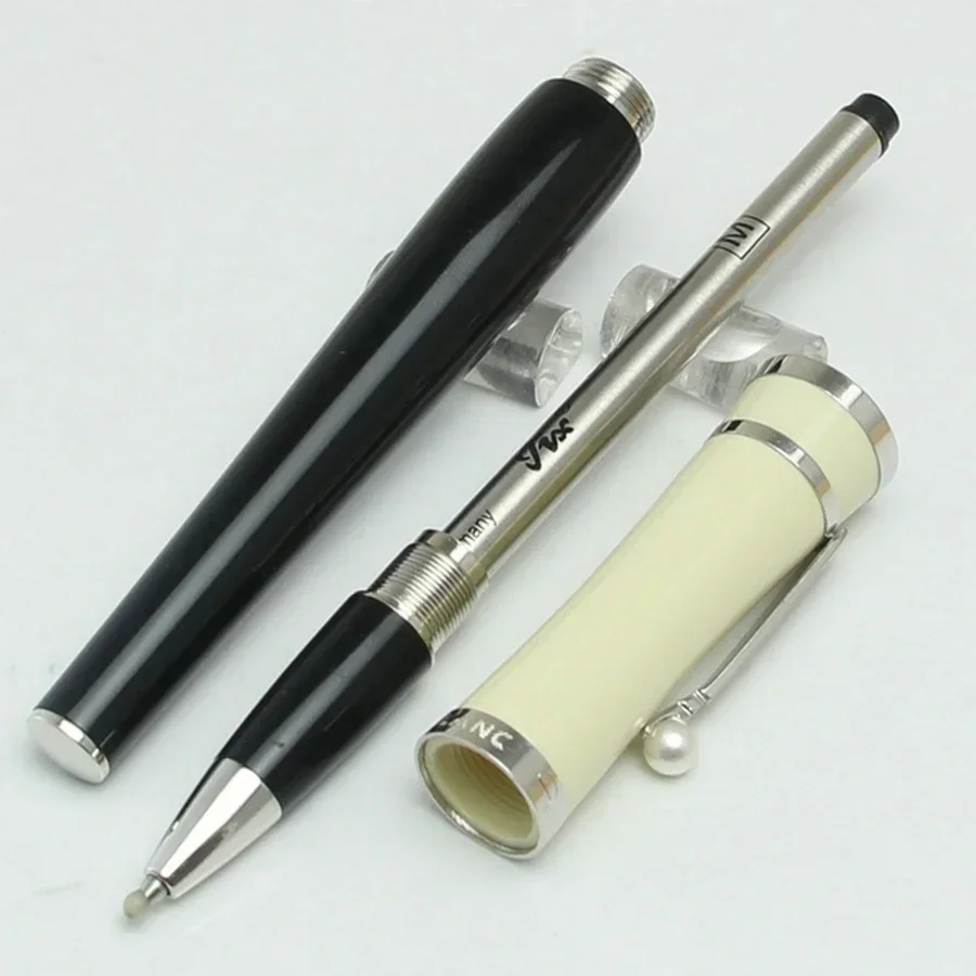 إصدار محدود من مشبك الذهب الفضي Greta Garbo الراتنج نافورة معدنية موضة أقلام الكرة الدوّارة الكتابة مكتب القرطاسية