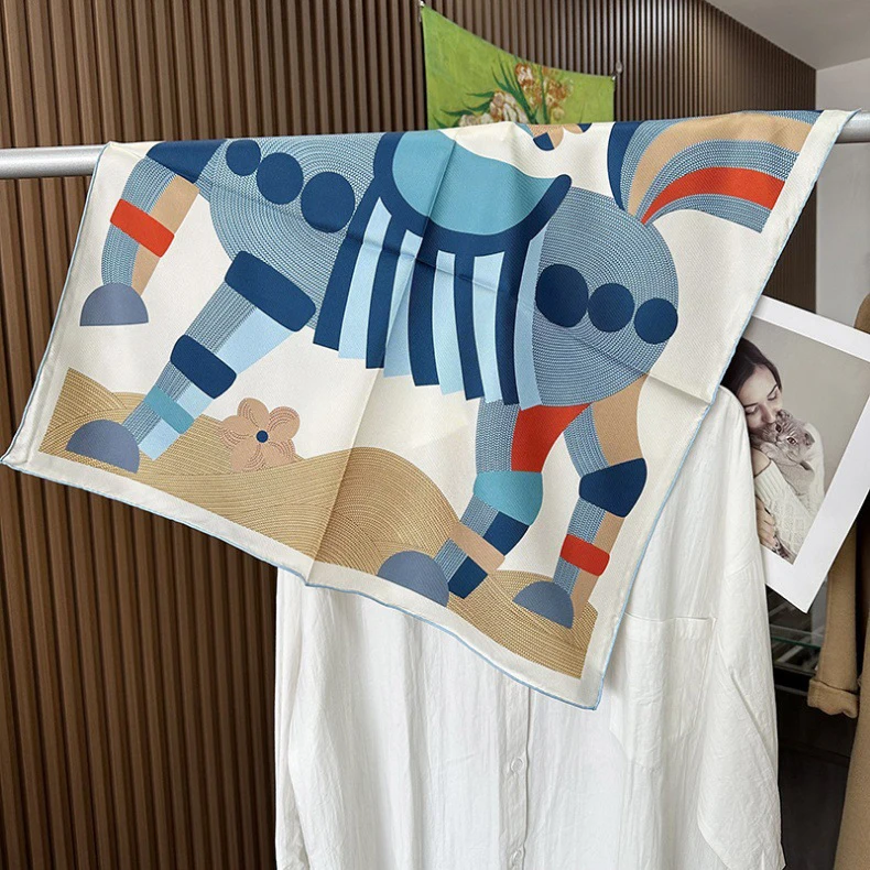 عالية الجودة وشاح 65 سنتيمتر النساء ساحة الحرير عصابات الفاخرة مصمم هيمز توالت حواف شالات رئيس حقيبة اكسسوارات هدية الكريسماس #1