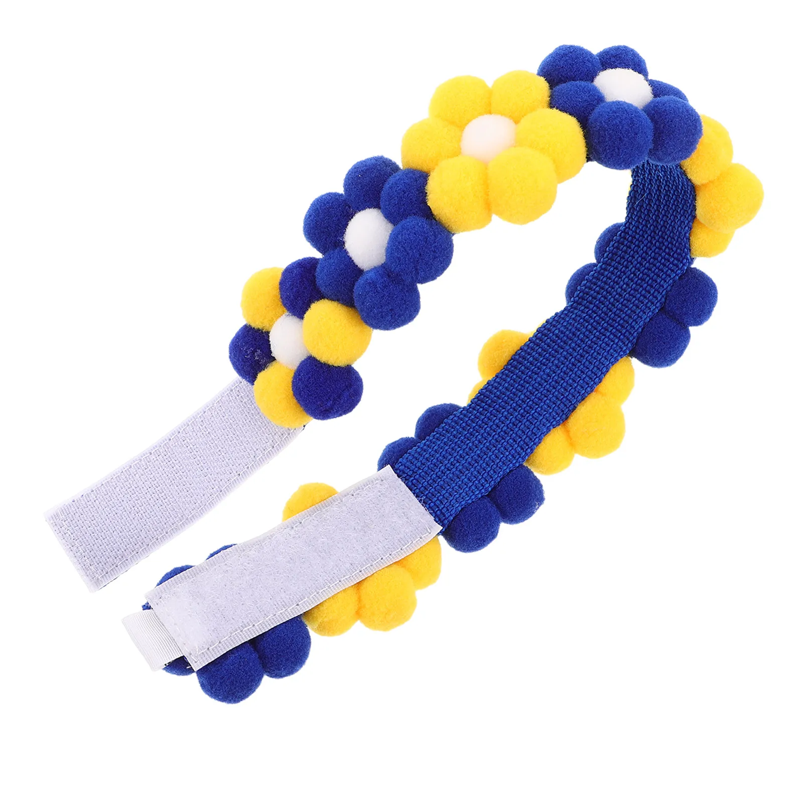 

Pet Flower Collar Adjustable for Cats Dogs Decorative Bright Color Lightweight Material Interactive Toy Feature Dog Flowers