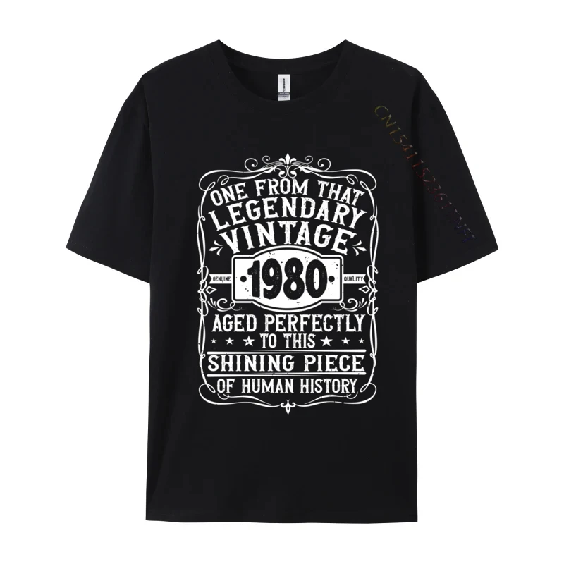 

Luxury Designer T-Shirts 1980 Birthday Vintage 1980 Born In 1980 Made In 1980 T-shirts For Men Family Top T-Shirt Discount