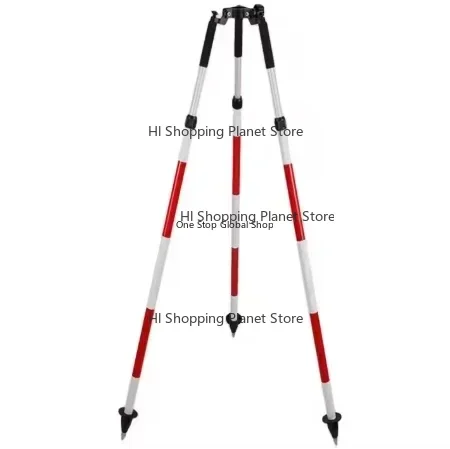 Surveyor's Triangle Surveying Instrument Prism Pole Tripod 1 Set Aluminum,Reddish White High Stability,Conveniently