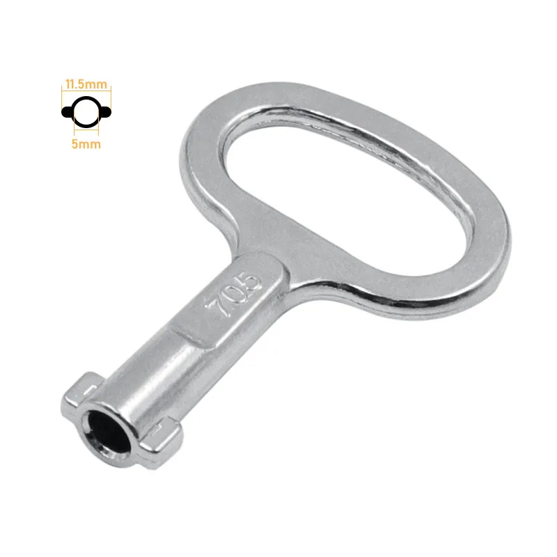 

1Pc Universal Key Multifunction Wrench Metro Trains Key Lock Elevator Door Key Electric Cabinet Keys Valve key wrench