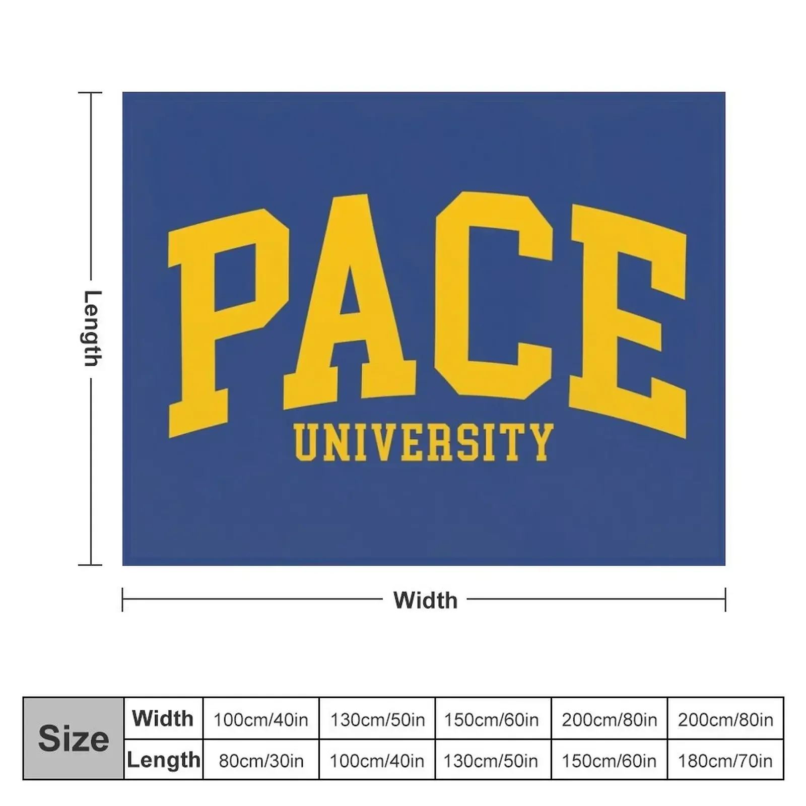 pace - college font curved Throw Blanket Fashion Sofas Warm Thin Loose Blankets