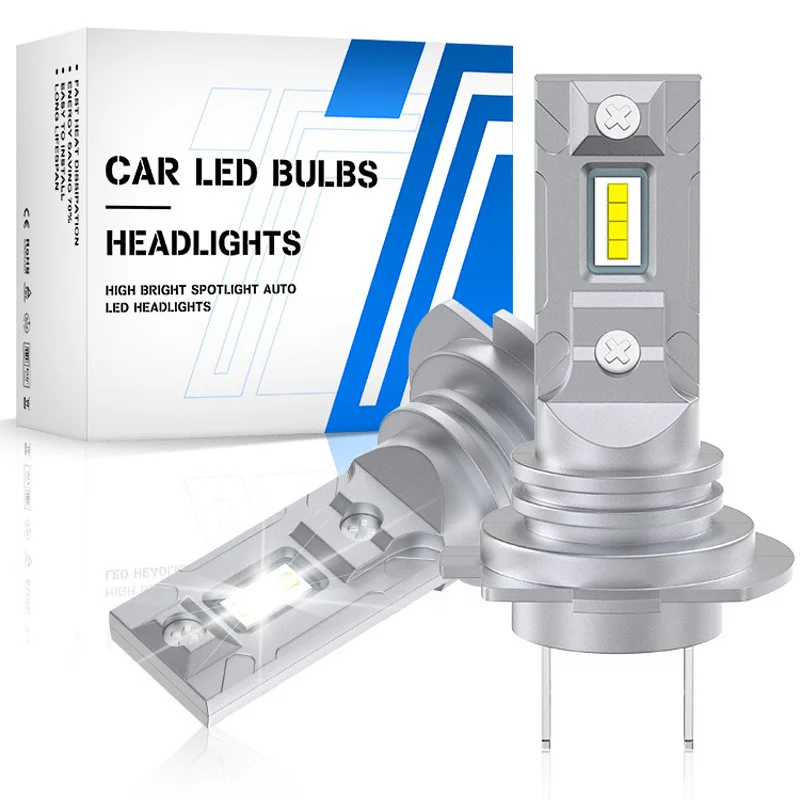 

2 pcs H7 LED CANBUS Headlight Mini Head Lamp Light 1:1 Size Wireless H7 Car LED Headlight Bulbs Light Error Free 6000K White