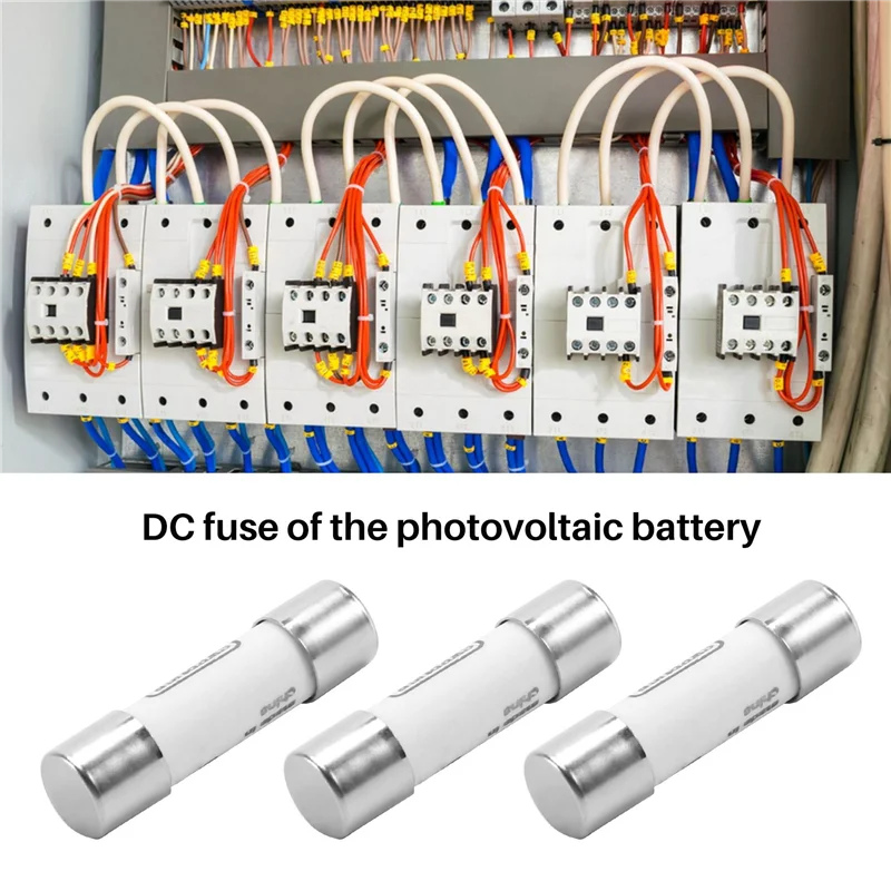 10 piezas 1000 VDC Fusible Solar PV Fusible a prueba de explosiones Plata - 20A