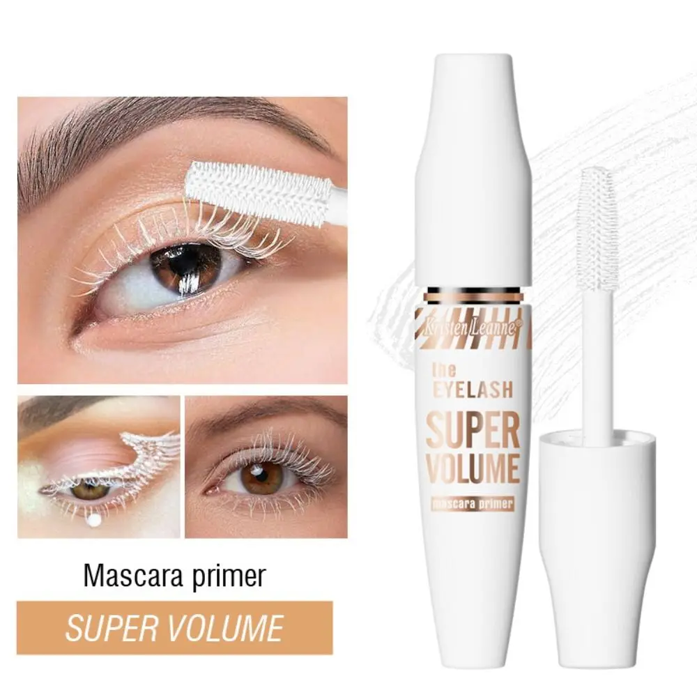 Snel Droog Wit Verlengend Oog Cosmetische Vrouwen Meisjes Witte Mascara 4d Zijden Vezel Mascara Curling Dikke Wimpers Wimpers Mascara