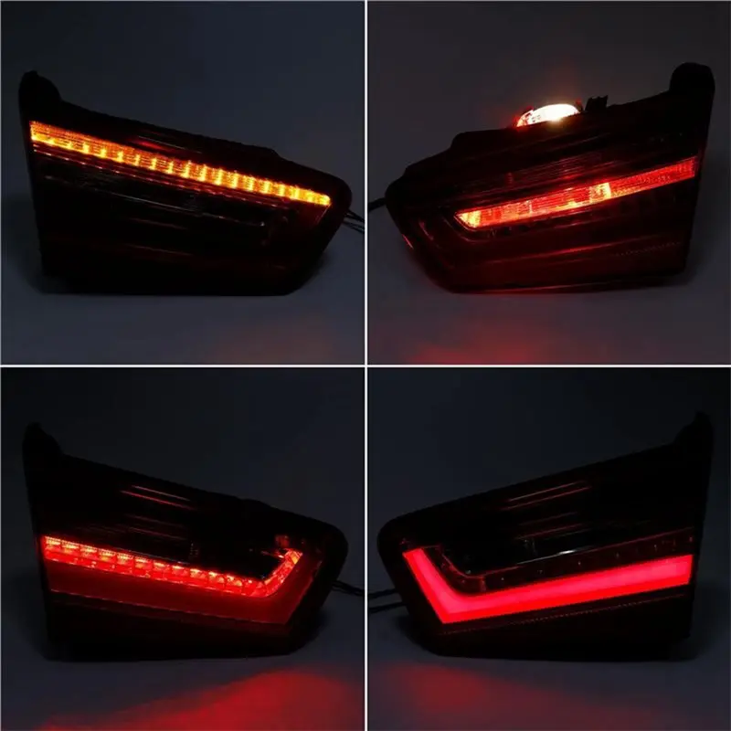 For A6 C7 Sedan 2010-2015 Car Rear Inner LED Tail Light Brake Lamp Warning Signal Light 1 Pair 4GD945093 4GD945094