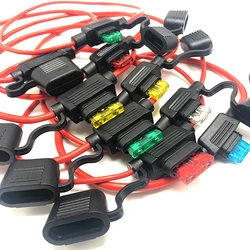 Portafusibles impermeable para coche, adaptador de grifo Micro/Mini/estándar ATM APM con hoja 10A, fusible para motocicleta y coche, 1 ud.