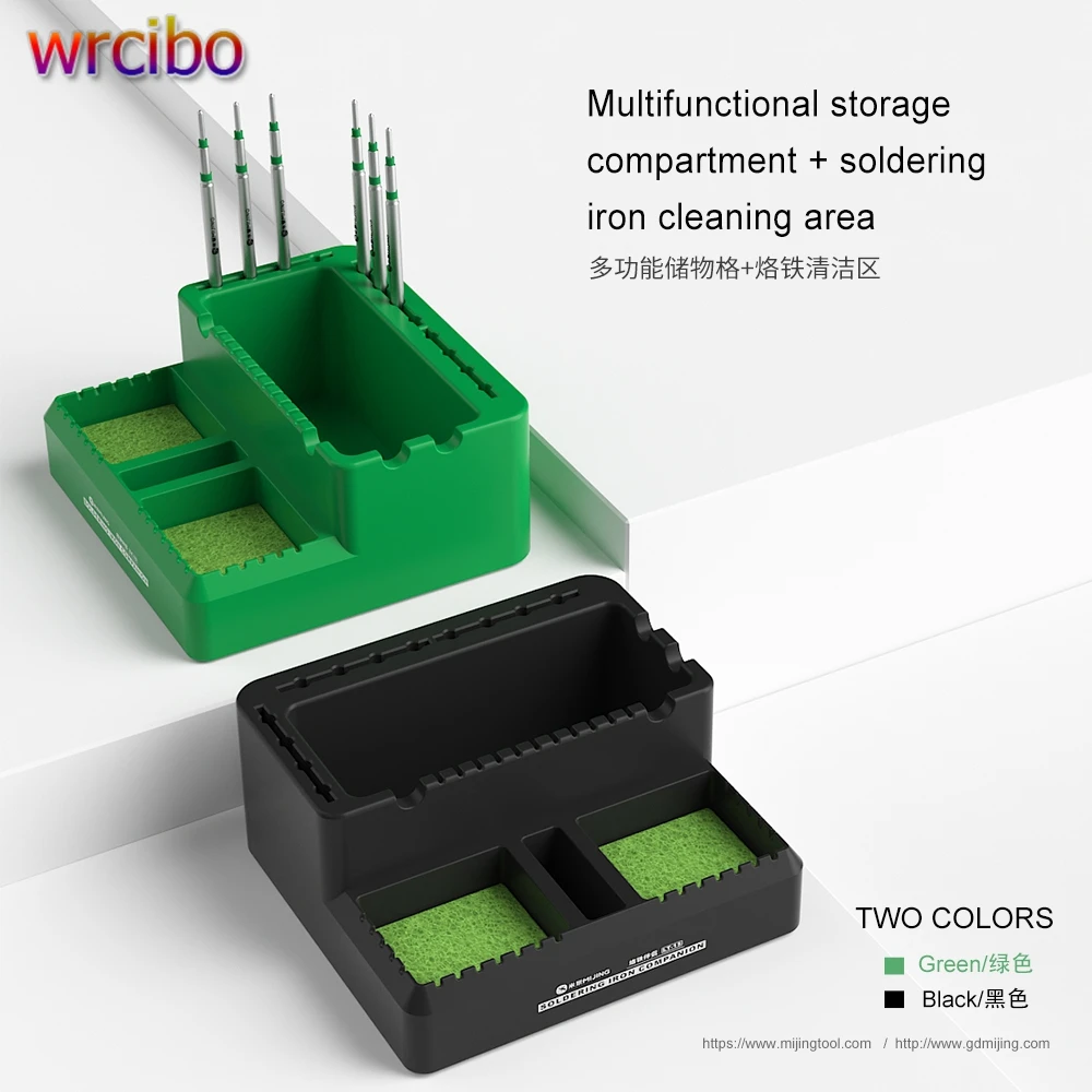 Mijing LT-15 Soldering Storage Box Soldering Dispenser For Storage of Soldering Tools Cleaning Sponge And Soldering Tip Slots