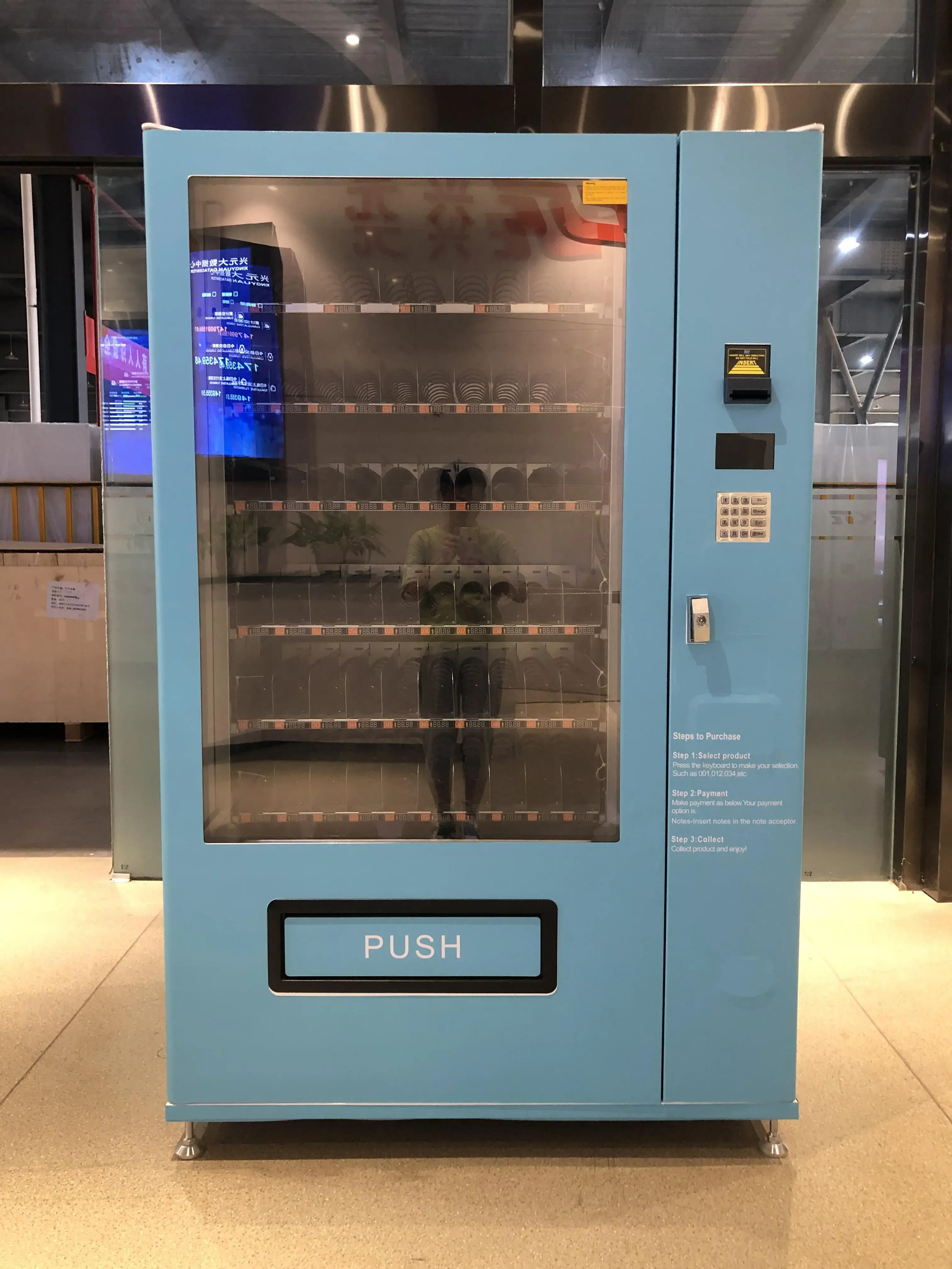 'Para máquina expendedora combinada personalizada de alimentos y bebidas Columbia XY