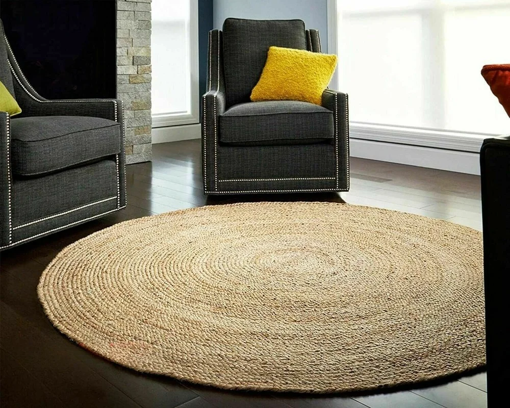 Carpet 100% Natural Home Hand-woven Woven Jute Modern Country Style Look Handmade Double-sided Outdoor Carpet