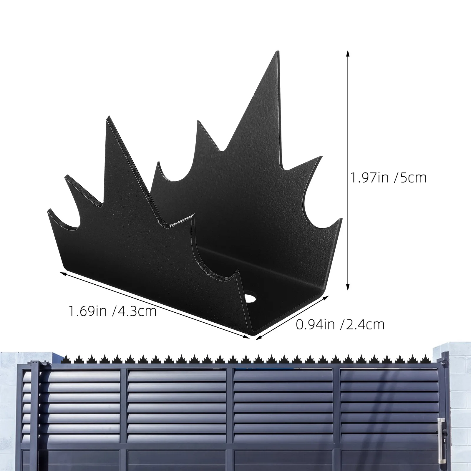 1Set Wall Fence Spikes Anti Climb Security Garden Gate Fence Protection Spikes Wall Spike Safe Spike