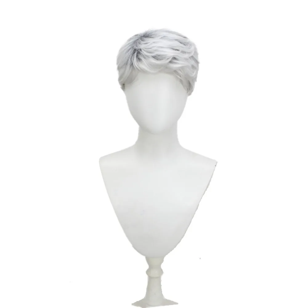 Kara Detroit Become Human Cosplay Wig Silver Short Hair